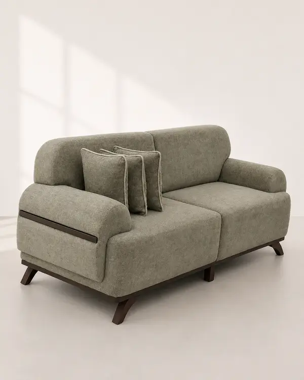 Sage Linen Weave Loveseat at Modi Interiors Jagatpura Jaipur