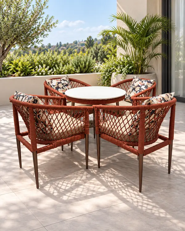Terracotta Rope Outdoor Coffee Set — image 1