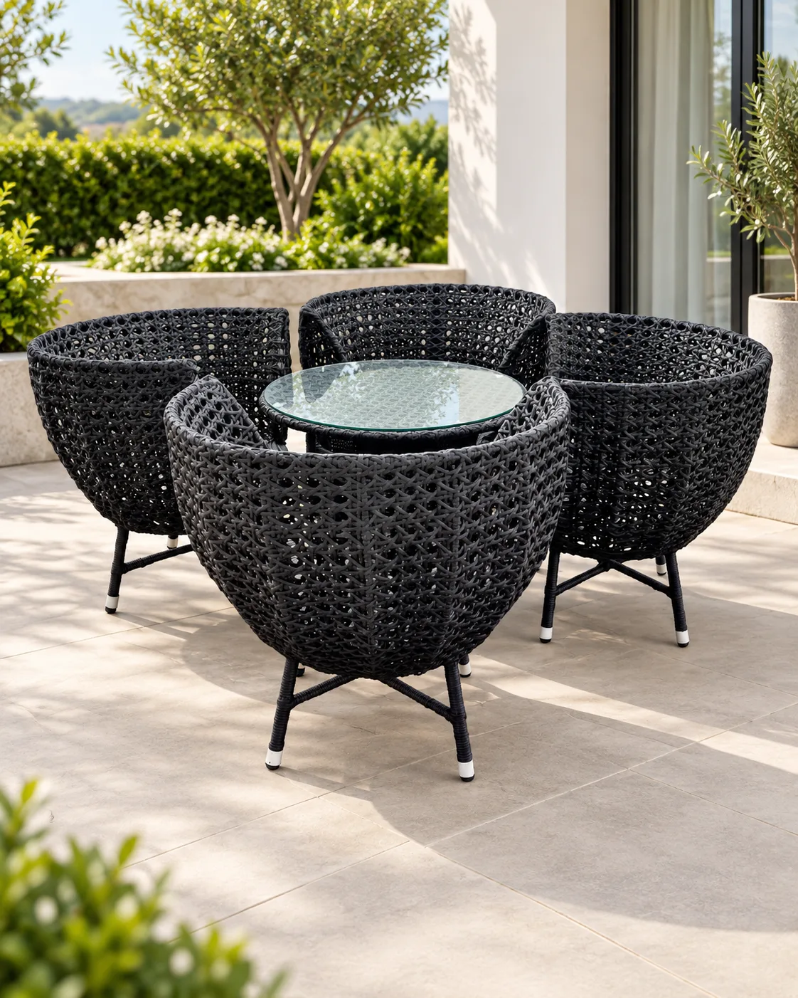 Outdoor Lounge Chair Set D-56