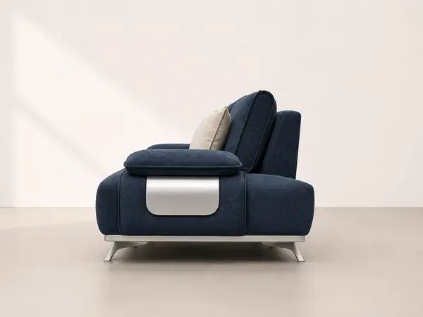 Navy Denim Sofa Set — image 6