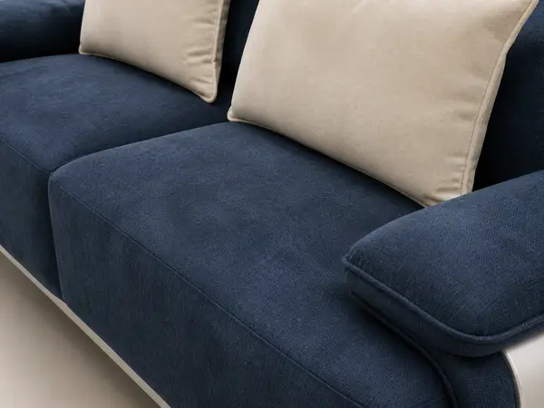 Navy Denim Sofa Set — image 8