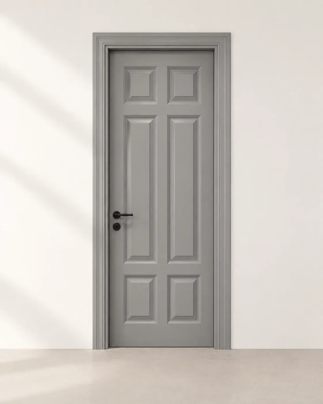 Gray Six Panel Door by Modi Interiors Jaipur